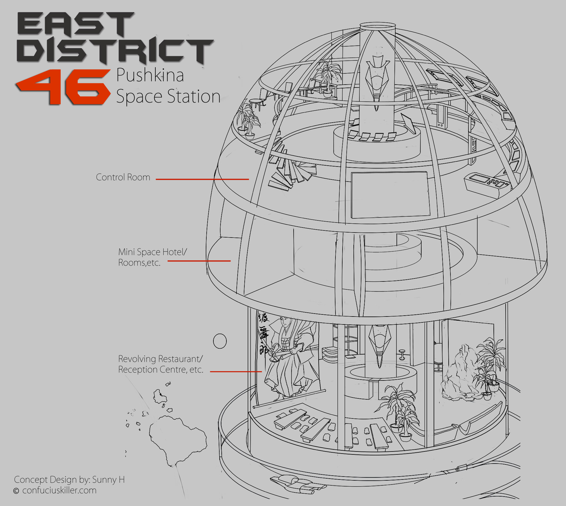 Concept Design of Jellyfish Space Station