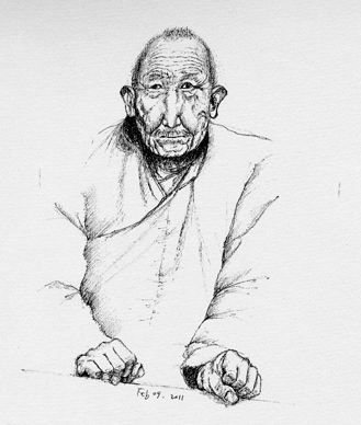 old tibetan man